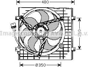 Ava Quality Cooling VW 7506 - Вентилатор, охлаждане на двигателя vvparts.bg