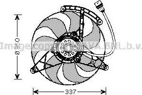 Ava Quality Cooling VW7516 - Вентилатор, охлаждане на двигателя vvparts.bg