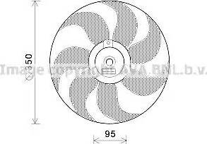 Ava Quality Cooling VW 7511 - Вентилатор, охлаждане на двигателя vvparts.bg