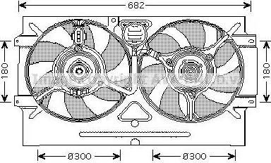 Ava Quality Cooling VW7518 - Вентилатор, охлаждане на двигателя vvparts.bg