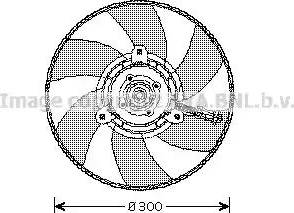 Ava Quality Cooling VW 7517 - Вентилатор, охлаждане на двигателя vvparts.bg