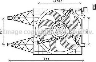 Ava Quality Cooling VW7532 - Вентилатор, охлаждане на двигателя vvparts.bg