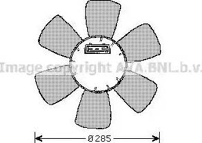 Ava Quality Cooling VW7523 - Вентилатор, охлаждане на двигателя vvparts.bg