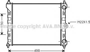 Ava Quality Cooling VWA2098 - Радиатор, охлаждане на двигателя vvparts.bg