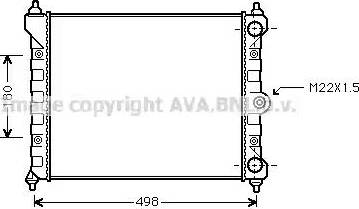 Ava Quality Cooling VWA2092 - Радиатор, охлаждане на двигателя vvparts.bg