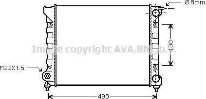 Ava Quality Cooling VWA2047 - Радиатор, охлаждане на двигателя vvparts.bg