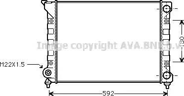 Ava Quality Cooling VWA2071 - Радиатор, охлаждане на двигателя vvparts.bg