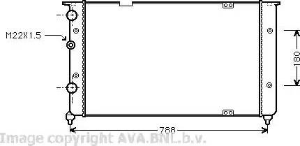 Ava Quality Cooling VWA2103 - Радиатор, охлаждане на двигателя vvparts.bg