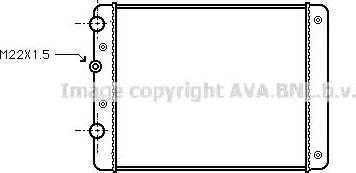 Ava Quality Cooling VWA2129 - Радиатор, охлаждане на двигателя vvparts.bg