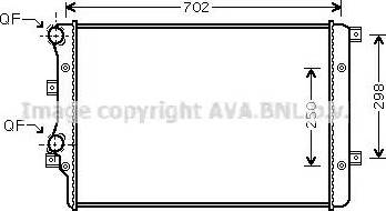 Ava Quality Cooling VWA2206 - Радиатор, охлаждане на двигателя vvparts.bg