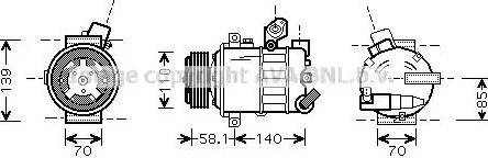 Ava Quality Cooling VWAK302 - Компресор, климатизация vvparts.bg