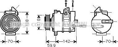 Ava Quality Cooling VWAK298 - Компресор, климатизация vvparts.bg