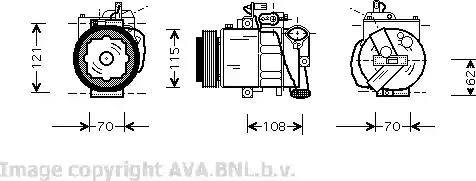 Ava Quality Cooling VW K064 - Компресор, климатизация vvparts.bg