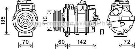 Ava Quality Cooling VWK386 - Компресор, климатизация vvparts.bg