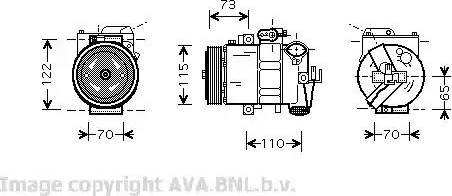 Ava Quality Cooling VW K240 - Компресор, климатизация vvparts.bg