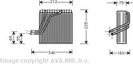 Ava Quality Cooling VW V030 - Изпарител, климатична система vvparts.bg