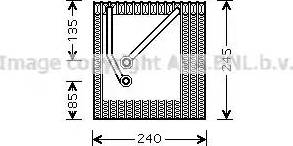 Ava Quality Cooling VW V242 - Изпарител, климатична система vvparts.bg