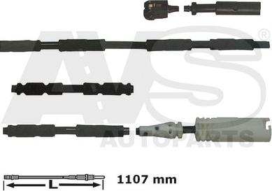 AVS Autoparts 340799 - Предупредителен контактен сензор, износване на накладките vvparts.bg