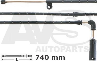 AVS Autoparts 340795 - Предупредителен контактен сензор, износване на накладките vvparts.bg