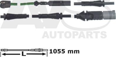 AVS Autoparts 340792 - Предупредителен контактен сензор, износване на накладките vvparts.bg