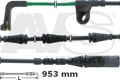 AVS Autoparts 340706 - Предупредителен контактен сензор, износване на накладките vvparts.bg