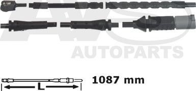 AVS Autoparts 340702 - Предупредителен контактен сензор, износване на накладките vvparts.bg