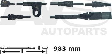 AVS Autoparts 340714 - Предупредителен контактен сензор, износване на накладките vvparts.bg