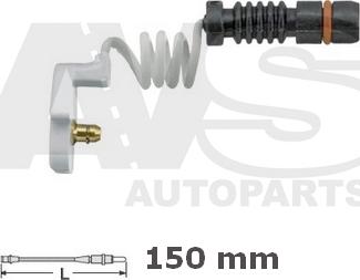 AVS Autoparts 341180 - Предупредителен контактен сензор, износване на накладките vvparts.bg