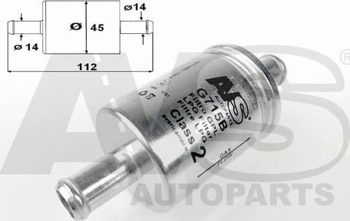 AVS Autoparts G715B - Горивен филтър vvparts.bg