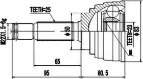 Aywiparts AW1510041 - Каре комплект, полуоска vvparts.bg