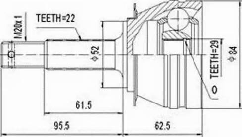 Aywiparts AW1510015 - Каре комплект, полуоска vvparts.bg