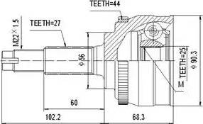 Aywiparts AW1510197A - Каре комплект, полуоска vvparts.bg