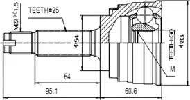 Aywiparts AW1510173 - Каре комплект, полуоска vvparts.bg