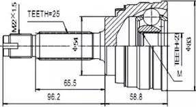 Aywiparts AW1510172 - Каре комплект, полуоска vvparts.bg