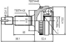 Euro Driveline TO229A - Полуоска vvparts.bg