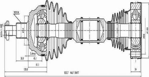 Aywiparts AW1531006 - Полуоска vvparts.bg