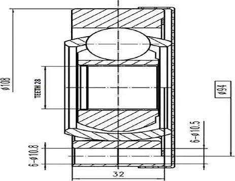 Aywiparts AW1520704 - Каре комплект, полуоска vvparts.bg