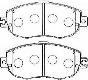 Aywiparts AW1810537 - Комплект спирачно феродо, дискови спирачки vvparts.bg