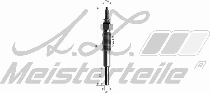 A.Z. Meisterteile AZMT-49-040-1110 - Подгревна свещ vvparts.bg