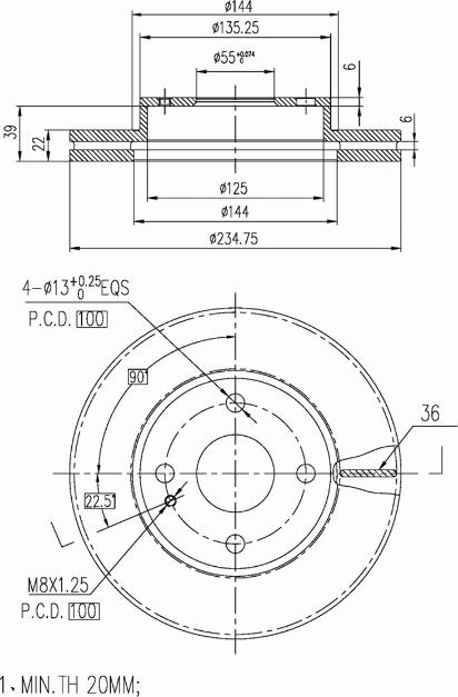 A.Z. Meisterteile AZMT-44-024-1445 - Спирачен диск vvparts.bg