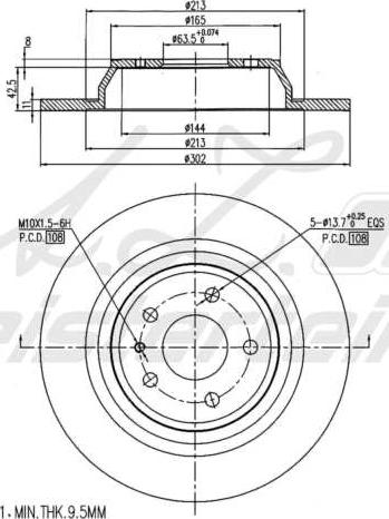 A.Z. Meisterteile AZMT-44-024-1674 - Спирачен диск vvparts.bg