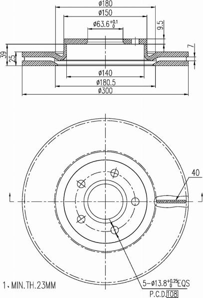 A.Z. Meisterteile AZMT-44-024-1133 - Спирачен диск vvparts.bg