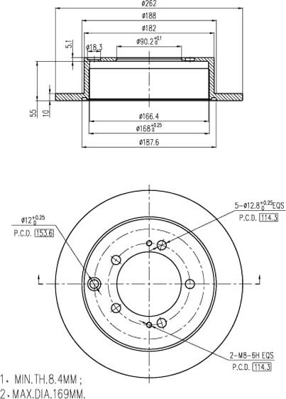 A.Z. Meisterteile AZMT-44-024-1173 - Спирачен диск vvparts.bg