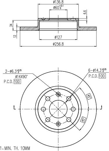 A.Z. Meisterteile AZMT-44-024-1391 - Спирачен диск vvparts.bg