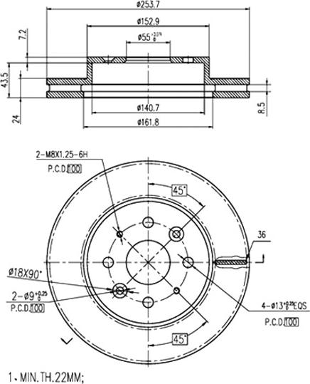 A.Z. Meisterteile AZMT-44-024-1269 - Спирачен диск vvparts.bg