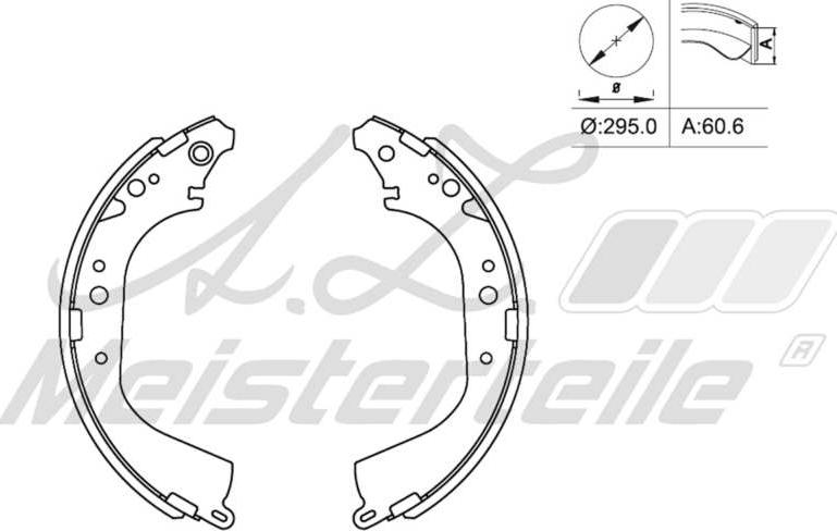 A.Z. Meisterteile AZMT-44-026-1309 - Комплект спирачна челюст vvparts.bg