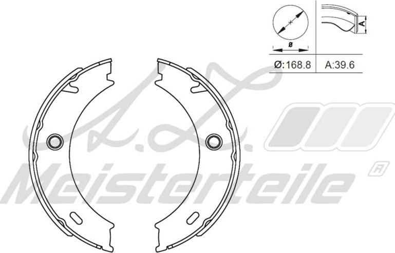 A.Z. Meisterteile AZMT-44-026-1296 - Комплект спирачна челюст vvparts.bg