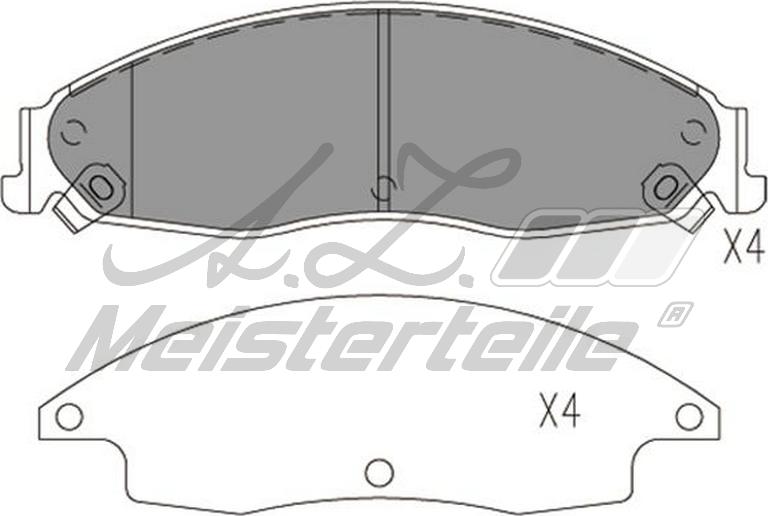 A.Z. Meisterteile AZMT-44-022-1900 - Комплект спирачно феродо, дискови спирачки vvparts.bg