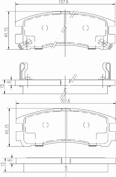 A.Z. Meisterteile AZMT-44-022-1405 - Комплект спирачно феродо, дискови спирачки vvparts.bg