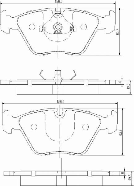 A.Z. Meisterteile AZMT-44-022-1400 - Комплект спирачно феродо, дискови спирачки vvparts.bg